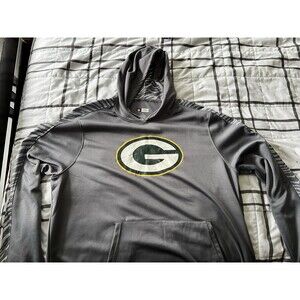 NFL Green Bay Packers 2XL Hoodie Pullover Sweatshirt Team Apparel Grey
